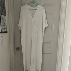 Zara Cream Textured Dress like new